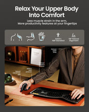 ProtoArc Ergonomic Bluetooth Vertical Mouse, EM11 NL Wireless Rechargeable Optical Mice, Computer Gaming Mouse with 3 Multi-Device, 3 Level Adjustable DPI, TikTokShopBlackFriday, TikTokShopCyberMonday,summerwins
