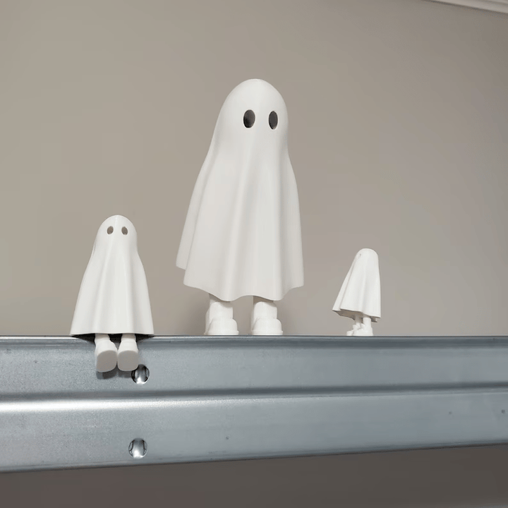 3d printed ghost with feet, Cute Halloween decoration