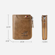 🎁-Men Wallet Zipper  Purse ( RFID PROTECTED )