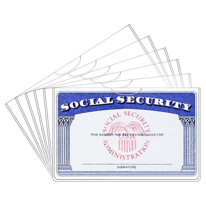 New Medicare Card Holder Protector Sleeves, Social Security Card Protector, 24 Mil Clear PVC Water Resistant Plastic Sleeves for New Medicare/Social Security/Business/ID/Credit Cards,CHRISTMAS GIFTS