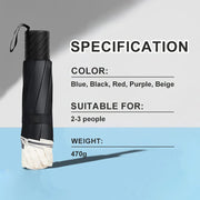 ☔12-Rib Large Foldable Windproof Umbrella