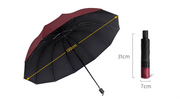 ☔12-Rib Large Foldable Windproof Umbrella