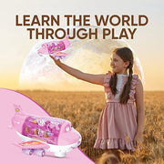 Kids Bump & Go Toy Airplane with LED Lights