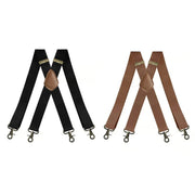 📏 Adjustable Work Suspenders | Classic X-Back Support