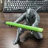 Ninja Pen Holder for Desk, Black Ninja Decor Pen Stand Pencil Holder Desk Accessories for Office Home Classroom
