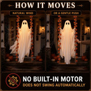 ⏰Last day Promotion 🔥-✨LED Light-Up Swinging Ghost Halloween Decoration👻🍁