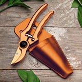 Ultra-Sharp Rose Gold Pruner with Sheath Set