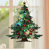 Christmas Tree Sun Catcher – 2D Acrylic Rainbow Window Ornament