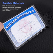 New Medicare Card Holder Protector Sleeves, Social Security Card Protector, 24 Mil Clear PVC Water Resistant Plastic Sleeves for New Medicare/Social Security/Business/ID/Credit Cards,CHRISTMAS GIFTS