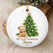 Baby's First Christmas - Personalized Ceramic Ornament, First Christmas Gift, 1st Christmas, Newborn Gift, Baby Shower Gift