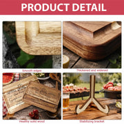 Our First Home - Personalized Engraved Cutting Board, Gift For Couple, Family, Our New Home Gift