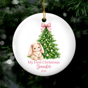 Baby's First Christmas - Personalized Ceramic Ornament, First Christmas Gift, 1st Christmas, Newborn Gift, Baby Shower Gift