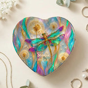 Dragonfly Appear When Your Angel Is Near - Personalized Jewelry Dish, Memorial Gift For Loss Of Loved One