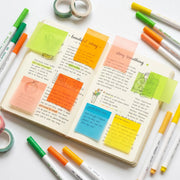 Transparent Pull-Out Sticky Notes (12 Boxes, 960 Sheets Total) - Office & School Supplies, Strong Adhesion, No Residue, 50 Reuses Per Sheet, Suitable for Office Work, Study