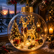 🔥Limited time 70% OFF -✨🎄 Glowing Christmas Story Ornament – Light-Up Mini Holiday Scene