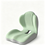 Ergonomic Memory Foam Seat Cushion with Lumbar & Back Support. Relieves Back Pain. Reduces Pressure