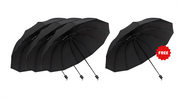 ☔12-Rib Large Foldable Windproof Umbrella