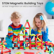 STEM Magnetic Building Toys – Kids Magnet Stick & Ball Construction Set