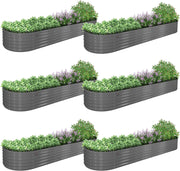 18" Tall 12x3 ft Rust-Resistant Raised Garden Bed