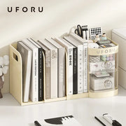 Adjustable Desktop Bookshelf Organizer Box, Ideal Mother's Day Present for Mom, Book Stand & Office File Storage, Student Drawer & Kids Pen Holder with Multiple Compartments