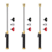 Professional Three-Nozzle Power-Boosting Garden Hose High-Pressure Washer Wand