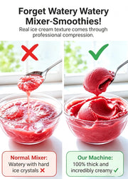 🔥46% OFF + Free Shipping｜One‑Touch Automatic Fruit Ice Cream Maker