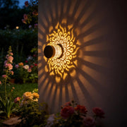 4 Pack Mandala Solar Wall Lights, IP65 Waterproof Outdoor Decorative Lights for Garden, Fence, Patio, Holiday Decoration