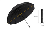☔12-Rib Large Foldable Windproof Umbrella