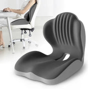 Ergonomic Memory Foam Seat Cushion with Lumbar & Back Support. Relieves Back Pain. Reduces Pressure