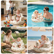 Inflatable Baby Seat — Built-In Pump, Easy to Pack & Store