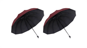 ☔12-Rib Large Foldable Windproof Umbrella