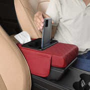 🏆Multifunctional PU Leather Car Armrest Box Mat