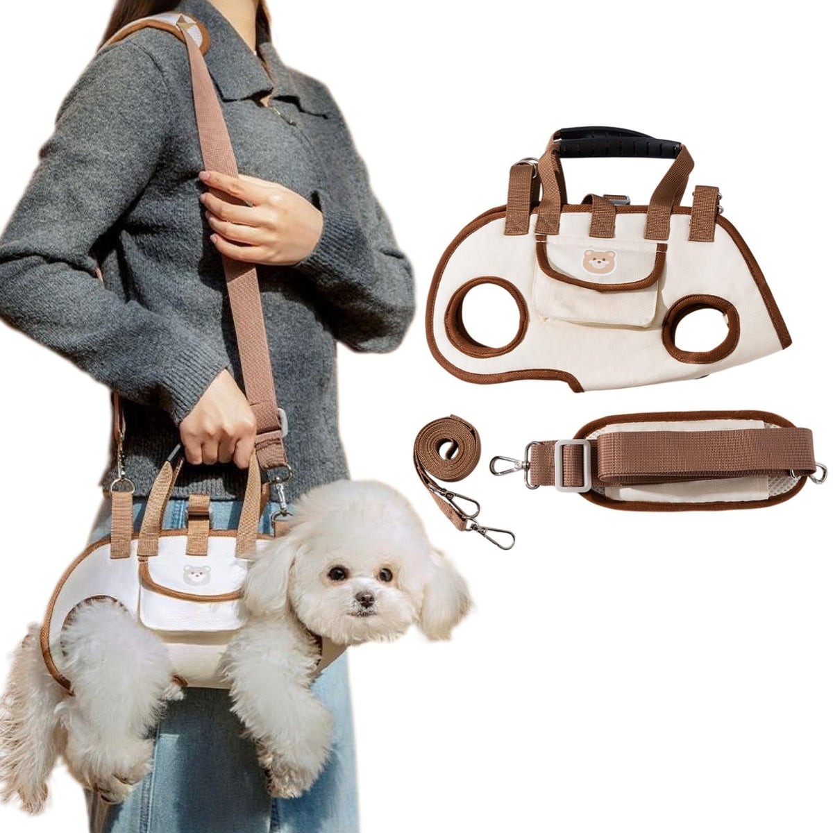 EasyGo Crossbody Pet Carrier Harness