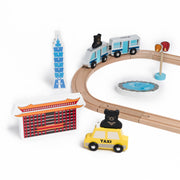 Wooden City & Vehicles Play Set