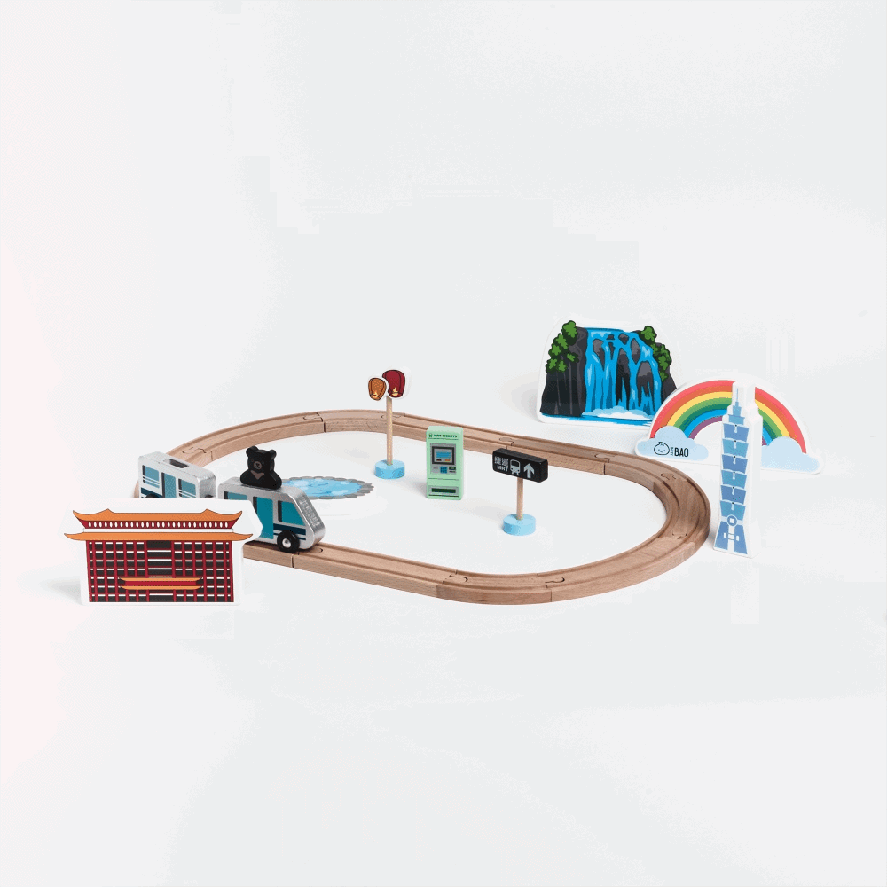 Wooden City & Vehicles Play Set