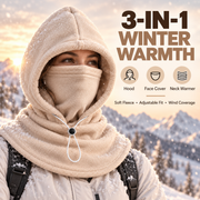 3-in-1 Winter Fleece Balaclava Hood 🧣❄️ Warm Face. Ear & Neck Cover