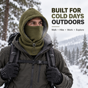 3-in-1 Winter Fleece Balaclava Hood 🧣❄️ Warm Face. Ear & Neck Cover