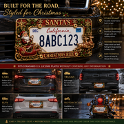 🎄 Christmas License Plate Frame – Festive Style for Every Ride 🚗✨