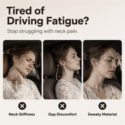 🚗 Ergonomic Memory Foam Car Headrest Pillow – Luxury PU Leather Neck Support Cushion