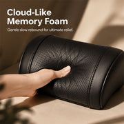 🚗 Ergonomic Memory Foam Car Headrest Pillow – Luxury PU Leather Neck Support Cushion