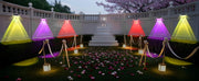 2 Pcs Dual-Head Solar Wall Lights with 9 Color Modes, IP65 Waterproof Outdoor Lights