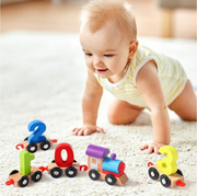 Wooden Magnetic Number & Letter Train Toy