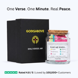 Handmade 90 Day Bible Verses Jar (Free Christian Gift Box)