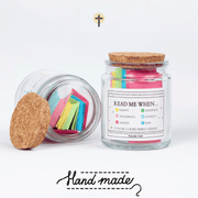 Handmade 90 Day Bible Verses Jar (Free Christian Gift Box)