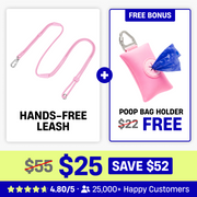 Hands Free Leash + Poop Bag Holder