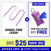 Hands Free Leash + Poop Bag Holder