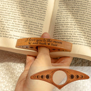 I Love You To The Moon And Back - Personalized Book Page Holder