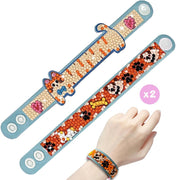 DIY Diamond Bracelet Kit for Kids – Sparkle Gem Craft Set, Makes 2 Wristbands