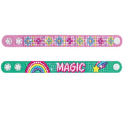 DIY Diamond Bracelet Kit for Kids – Sparkle Gem Craft Set, Makes 2 Wristbands