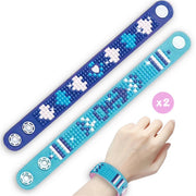 DIY Diamond Bracelet Kit for Kids – Sparkle Gem Craft Set, Makes 2 Wristbands
